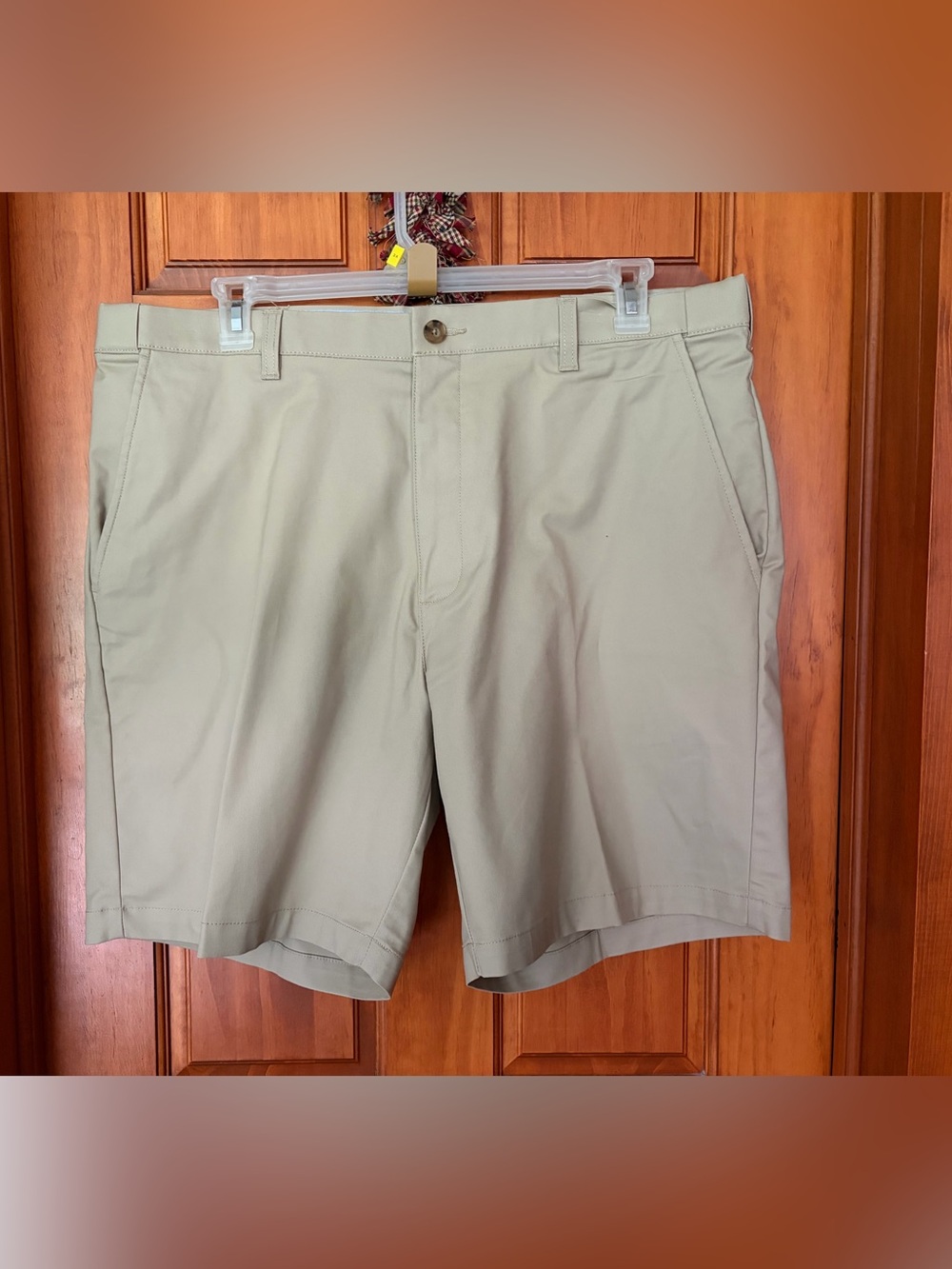 Big & Tall croft & barrow Beige Flat-Front Men's Shorts